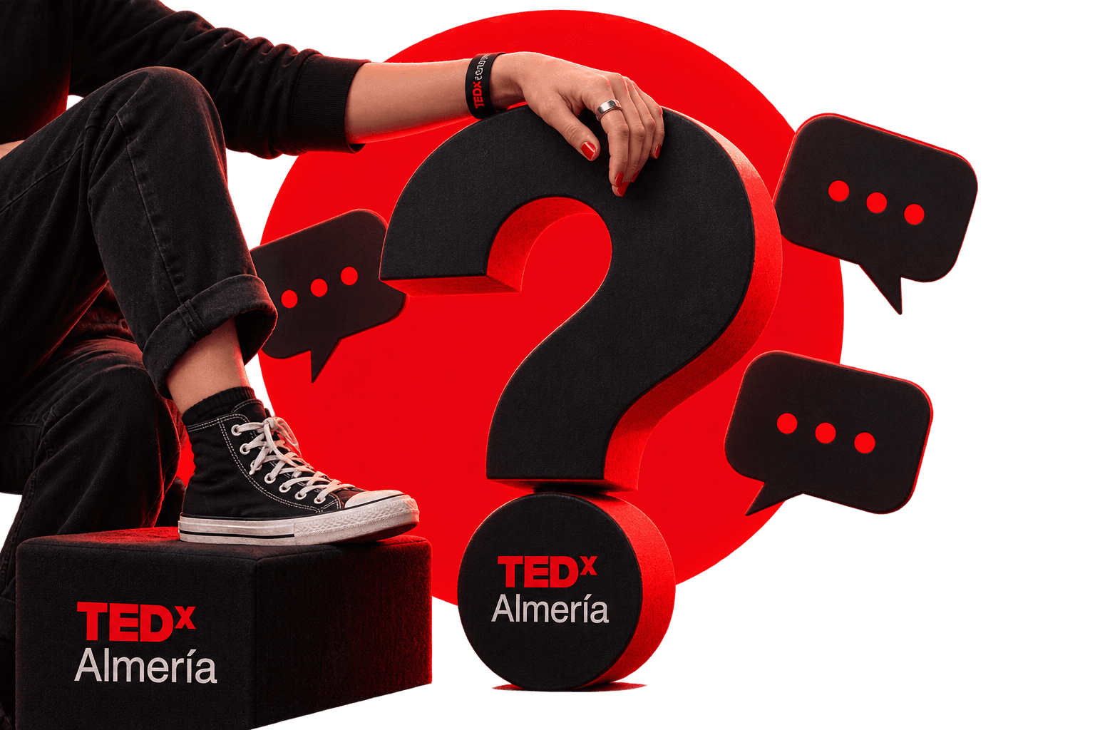 Gran signo de interrogación de TEDxAlmería